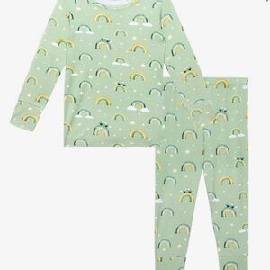 Posh Peanut Olive Bamboo Pajama Set 10y